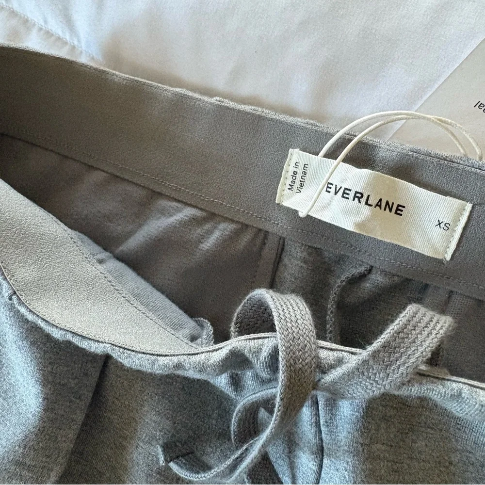 NWT Everlane Organic Cotton Blend Drawstring Waist Pants Sz XS